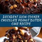 Slow Cooker Double Chocolate Peanut Butter Pudding Cake Recipe