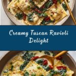Creamy Tuscan Ravioli Recipe