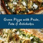 Green Pizza with Pesto, Feta & Artichokes Recipe