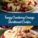 Cranberry Orange Shortbread Cookies Recipe