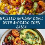 Grilled Shrimp Bowl with Avocado Corn Salsa and Creamy Sauce Recipe