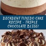 Tuxedo Cake – Triple Chocolate Mousse Cake Recipe