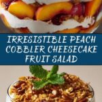 Irresistible Peach Cobbler Cheesecake Fruit Salad