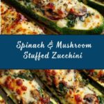Spinach, Mushroom, and Ricotta Stuffed Zucchini Recipe