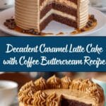 Decadent Caramel Latte Cake with Coffee Buttercream Recipe