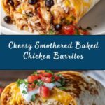 Smothered Baked Chicken Burritos Recipe