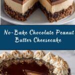 No-Bake Chocolate Peanut Butter Cheesecake Recipe