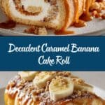 Caramel Banana Cake Roll Recipe