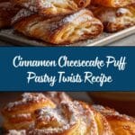 Cinnamon Cheesecake Puff Pastry Twists Recipe
