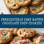 Cake Batter Chocolate Chip Cookies Recipe