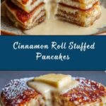 Cinnamon Roll Stuffed Pancakes Recipe