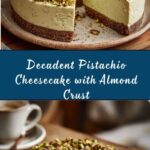 Pistachio Cheesecake with Almond Crust Recipe