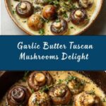 Creamy Garlic Butter Tuscan Mushrooms Recipe