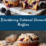 Blackberry Muffins with Oatmeal Streusel Recipe