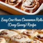 Easy One Hour Cinnamon Rolls (Ooey Gooey) Recipe