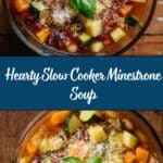 Homemade Minestrone Soup {Slow Cooker} Recipe