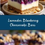 Lavender and Blueberry Cheesecake Bars Recipe
