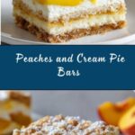 Peaches and Cream Pie Bars Recipe