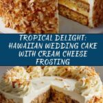 Hawaiian Wedding Cake with Whipped Cream Cheese Frosting Recipe