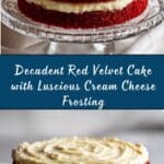 Red Velvet Cake with Cream Cheese Frosting Recipe