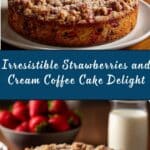 Strawberries and Cream Coffee Cake Recipe