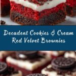 Cookies & Cream Red Velvet Brownies Recipe