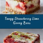 Strawberry Lime White Chocolate Gooey Bars Recipe