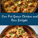 Easy One Pot Queso Chicken and Rice Recipe