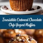 Oatmeal Chocolate Chip Greek Yogurt Muffins Recipe