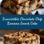 Chocolate Chip Banana Snack Cake Recipe