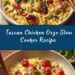 Slow Cooker Creamy Tuscan Chicken Orzo Recipe