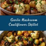 Garlic Mushrooms Cauliflower Skillet Recipe