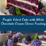 Purple Velvet Cake with White Chocolate Cream Cheese Frosting Recipe