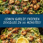 Lemon Garlic Chicken Zoodles Recipe