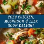 Easy Chicken, Mushroom & Leek Soup Recipe