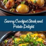 Crockpot Loaded Steak and Potato Bake Recipe