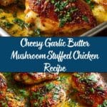 Cheesy Garlic Butter Mushroom Stuffed Chicken Recipe