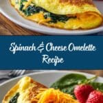 Spinach & Cheese Omelette Recipe