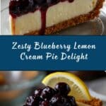 Blueberry Lemon Cream Pie Recipe