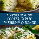 Slow Cooker Garlic Parmesan Whole Cabbage with Lemon Butter Recipe