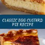 Old Fashioned Egg Custard Pie Recipe