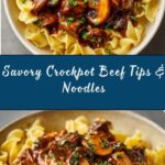 Tender Crockpot Beef Tips with Noodles Recipe