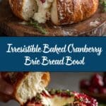 Baked Cranberry Brie Bread Bowl Recipe