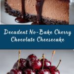 No-Bake Cherry Chocolate Cheesecake Recipe