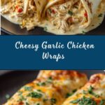 Cheesy Garlic Chicken Wraps Recipe