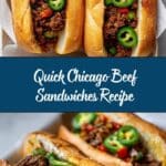 Quick Chicago Beef Sandwiches Recipe