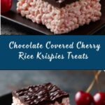 Chocolate Covered Cherry Rice Krispies Treats Recipe