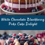 White Chocolate Blackberry Poke Cake Recipe