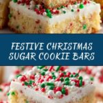 Christmas Sugar Cookie Bars Recipe
