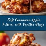 Soft Cinnamon Apple Fritters with Vanilla Glaze Recipe